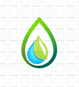 Wassertropfen und Blatt